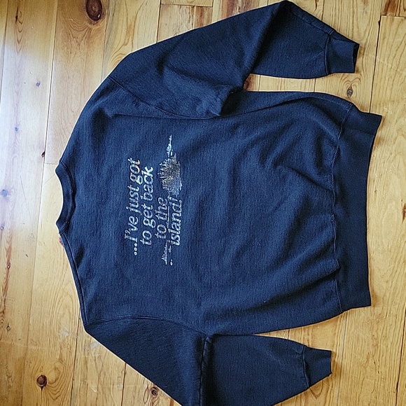 VTG EAGLE LAKE ISLAND LODGE SWEATSHIRT IVE JUST GOT TO GET BACK TO THE ISLAND - Picture 9 of 10
